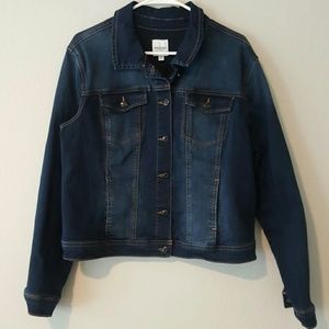 Dark wash denim jacket